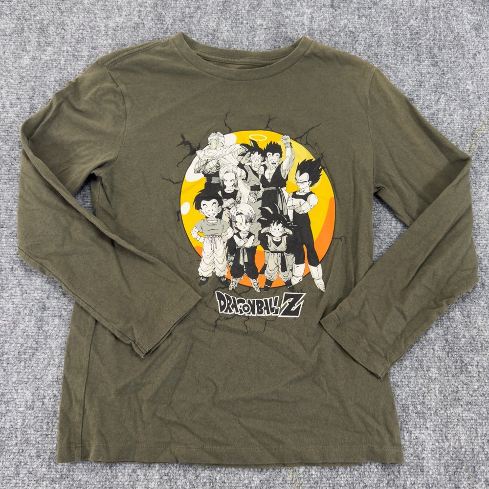 Old Navy Dragon Ball Z Graphic Tee Heritage Green Size L (10-12)